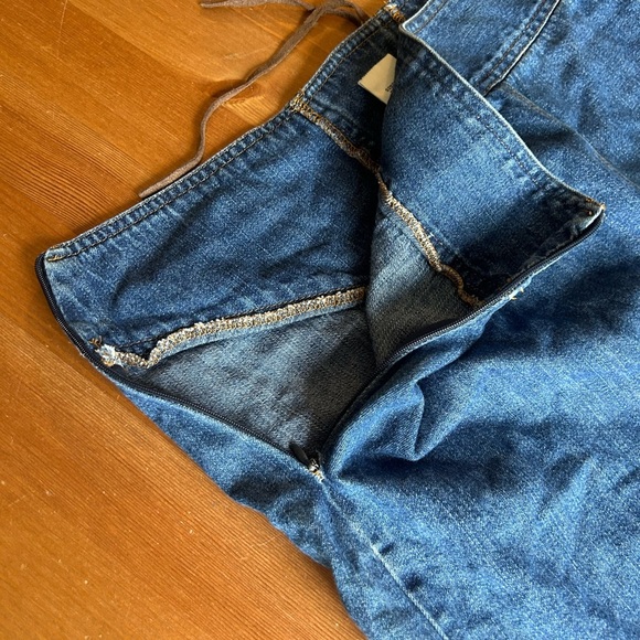 Vintage Bill Blass Jeans  Denim Lace-Up Women's Skirt Size 10 - Picture 12 of 13